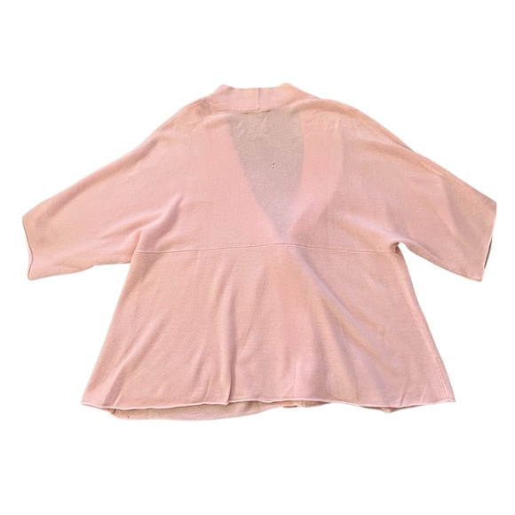 Precious Fibers Cashmere Soft Pink Cardigan Large Shell Button Sweater Sz 1X - Picture 8 of 8